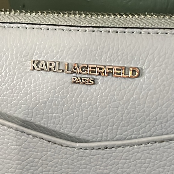 Karl Lagerfeld Leather Zip Around Wallet - Picture 2 of 8